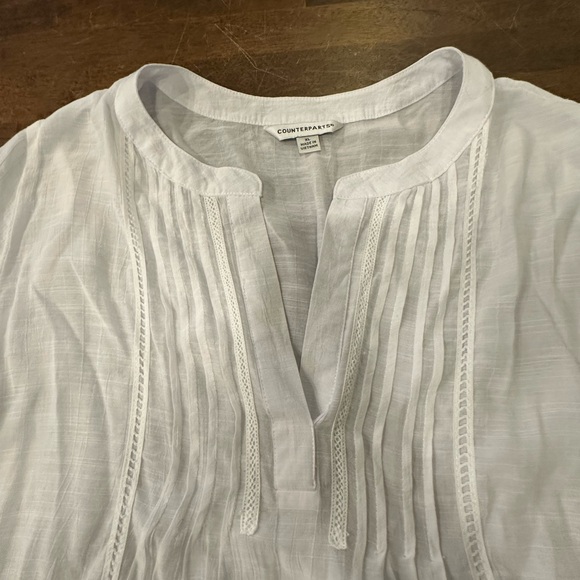 Counterparts White Casual Button Down Shirt - Picture 3 of 6